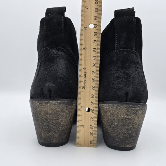 Very Volatile Bandit Booties, Black Suede, Women's 6.5 - Picture 9 of 16